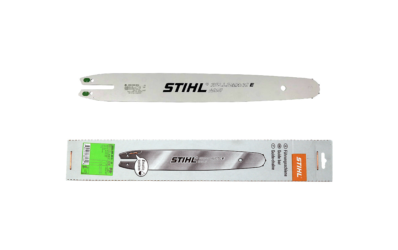 STIHL Guide Bar 3005-008-3913 – 16", 3/8" P Pitch, .043" Gauge, Rollomatic E Mini