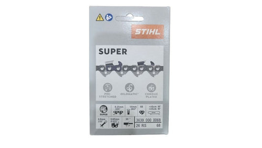 STIHL Chainsaw Chain 26RS68 18", 68 DL, .325" Pitch, .063" Gauge, Oilomatic Rapid Super