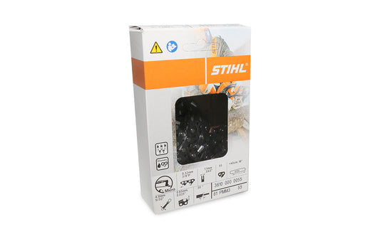 STIHL Chainsaw Chain 61PMM3 55 – 16", 55 DL, 3/8" Low Profile, .043 Gauge, Picco Micro Mini Comfort