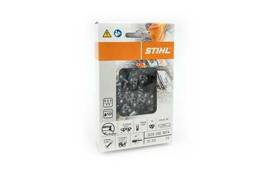 STIHL Chainsaw Chain 26RS74 – 18", 74 DL, .325" Pitch, .063 Gauge, Oilomatic Rapid Super